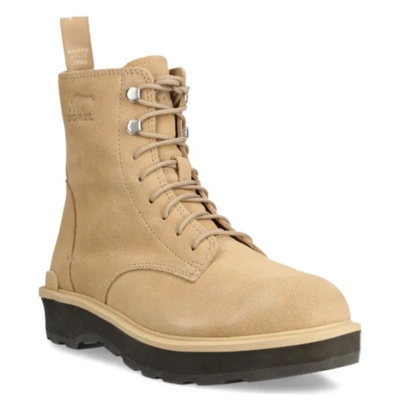 Sorel Hi Line Lace Up Suede Combat Boots Size 6.5 NEW - Picture 2 of 8